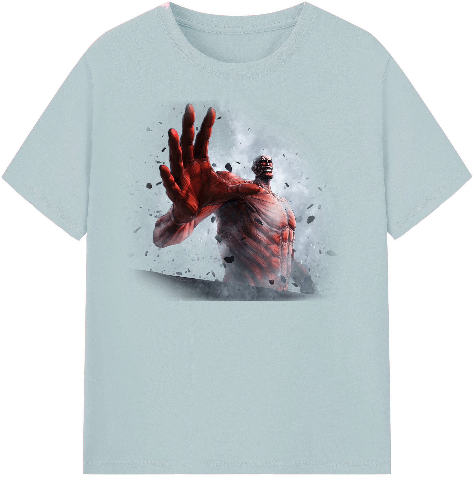 （画像用） 進撃の巨人 Attack on Titan 綿100％半袖Tシャツ（フロントプリント）